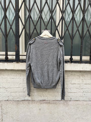 (New Arrival) A.F VANDEVORST - FW04 Wool blend officer cardigan