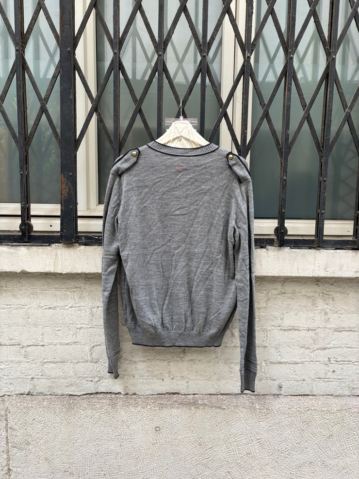 (New Arrival) A.F VANDEVORST - FW04 Wool blend officer cardigan