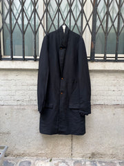 (New Arrival) COMME DES GARCONS HOMME PLUS - FW19 Long poly coat with integrated gloves