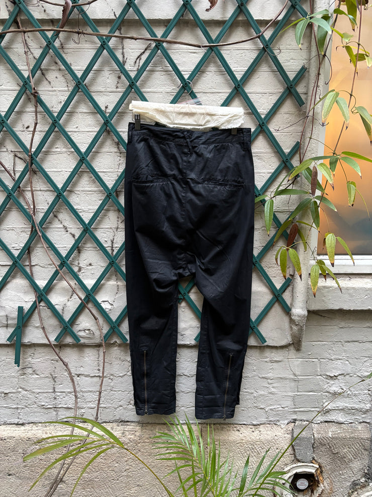 (Pre Sale) L.G.B - Cotton sarouel pants with bottom zippers