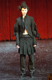 (New Arrival) COMME DES GARÇONS - FW04 Cotton + nylon skirt pants with ribbon detail