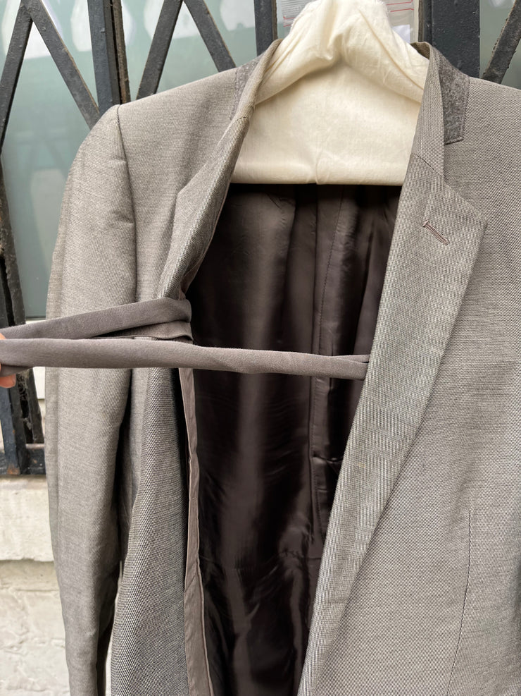 (New Arrival) RICK OWENS - SS11 Tailored jacket with padded shoulders and inner straps