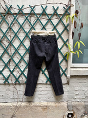 (New Arrival) CAROL CHRISTIAN POELL - FW02-03 Pinstripe cotton pants with curved pockets