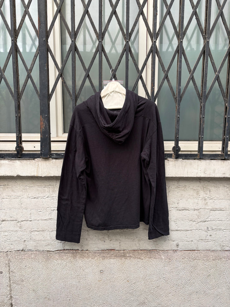 (New Arrival) KAPITAL - Boxy cotton hoodie with chest pocket