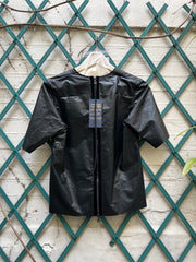 (New Arrival) UDO EDLING - Paper effect lambskin scuba tee