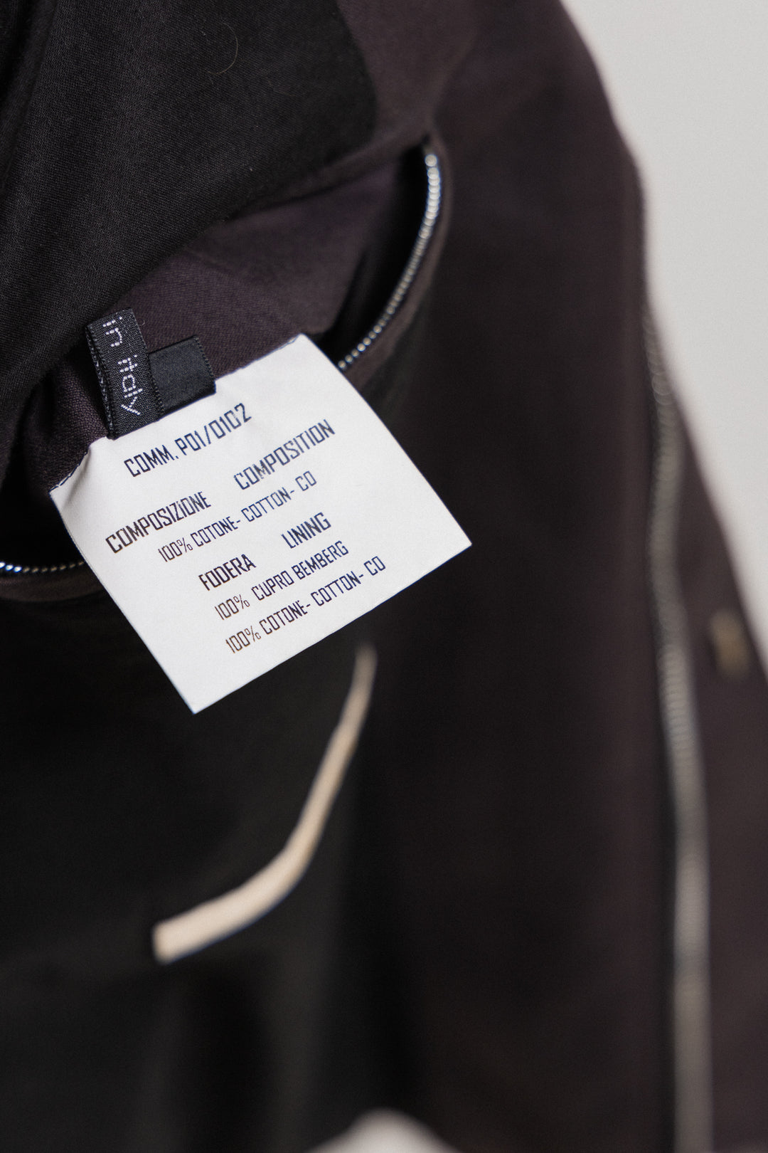CAROL CHRISTIAN POELL - SS01 Cotton jacket with staple and zipper