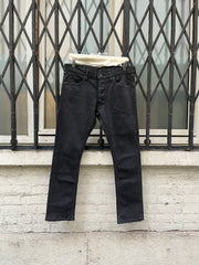 (New Arrival) ISAMU KATAYAMA BACKLASH - Shell cotton slim jeans with lizard leather tag