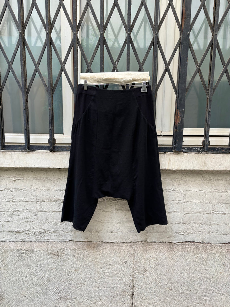 (New Arrival) RICK OWENS - FW10 "GLEAM" Virgin wool low crotch pants with elastic waist