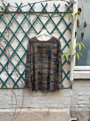 (New Arrival) BLACKMEANS - Boro print longsleeves