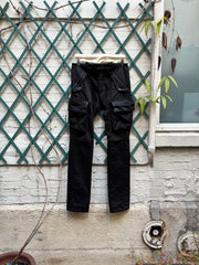 (New Arrival) JULIUS 7 - FW09 « Canon_2 protection_ism » Cotton satin slim gasmask pants