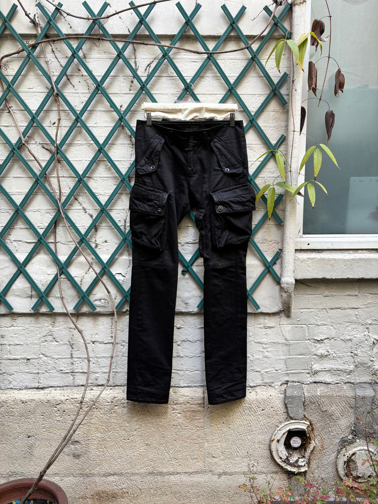 (New Arrival) JULIUS 7 - FW09 « Canon_2 protection_ism » Cotton satin slim gasmask pants