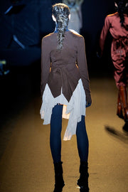 A.F VANDEVORST - FW11 Button up cardigan with back panelled tail and thumb holes (runway)