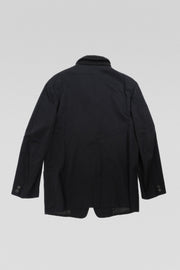 YOHJI YAMAMOTO Y'S FOR MEN - Button up gabardine jacket with a knitted collar (90's)
