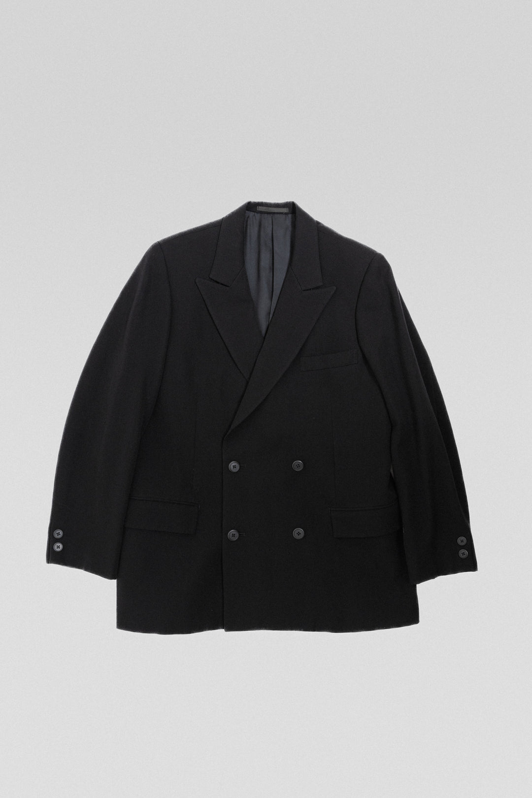 YOHJI YAMAMOTO Y'S FOR MEN - Red label double breasted gabardine YOHJI YAMAMOTO Y'S FOR MEN - Red label double breasted gabardine