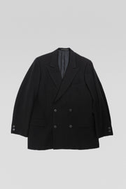 YOHJI YAMAMOTO Y'S FOR MEN - Red label double breasted gabardine jacket (early 00's)