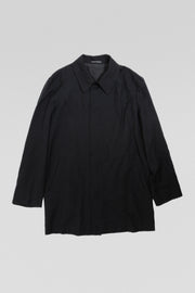 YOHJI YAMAMOTO COSTUME D'HOMME - Wool coat with hidden zipper closure (early 2000's)