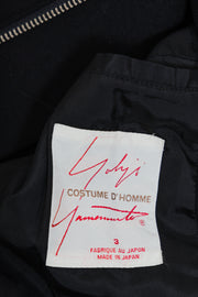 YOHJI YAMAMOTO COSTUME D'HOMME - Wool coat with hidden zipper closure (early 2000's)