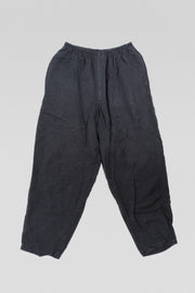 YOHJI YAMAMOTO POUR HOMME - Wide cotton/linen pants with an elastic waist (90's)
