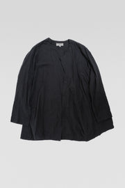 YOHJI YAMAMOTO POUR HOMME - SS18 Cotton blouse with a folded lapel