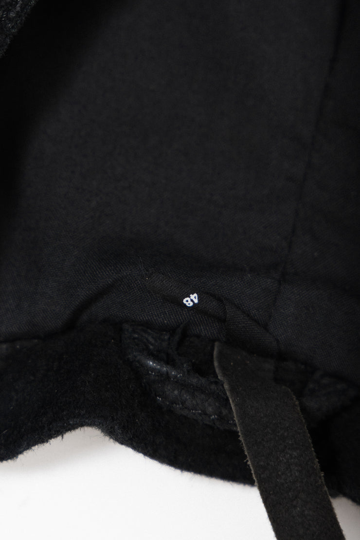 BARBARA I GONGINI - Buffalo suede leather jacket with zipper details