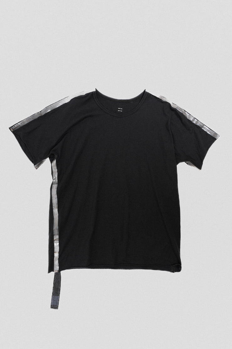 ISAAC SELLAM - Cotton t-shirt with signature tape stitching