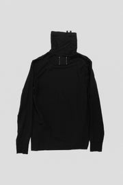 TAKAHIRO MIYASHITA THE SOLOIST - FW21 High neck top with zippers and safety pins