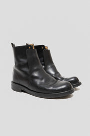 YOHJI YAMAMOTO Y'S FOR MEN - Leather lace up boots with front covers (early 00's)