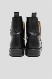 YOHJI YAMAMOTO Y'S FOR MEN - Leather lace up boots with front covers (early 00's)