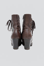 A.F VANDEVORST - Leather boots with side lacing