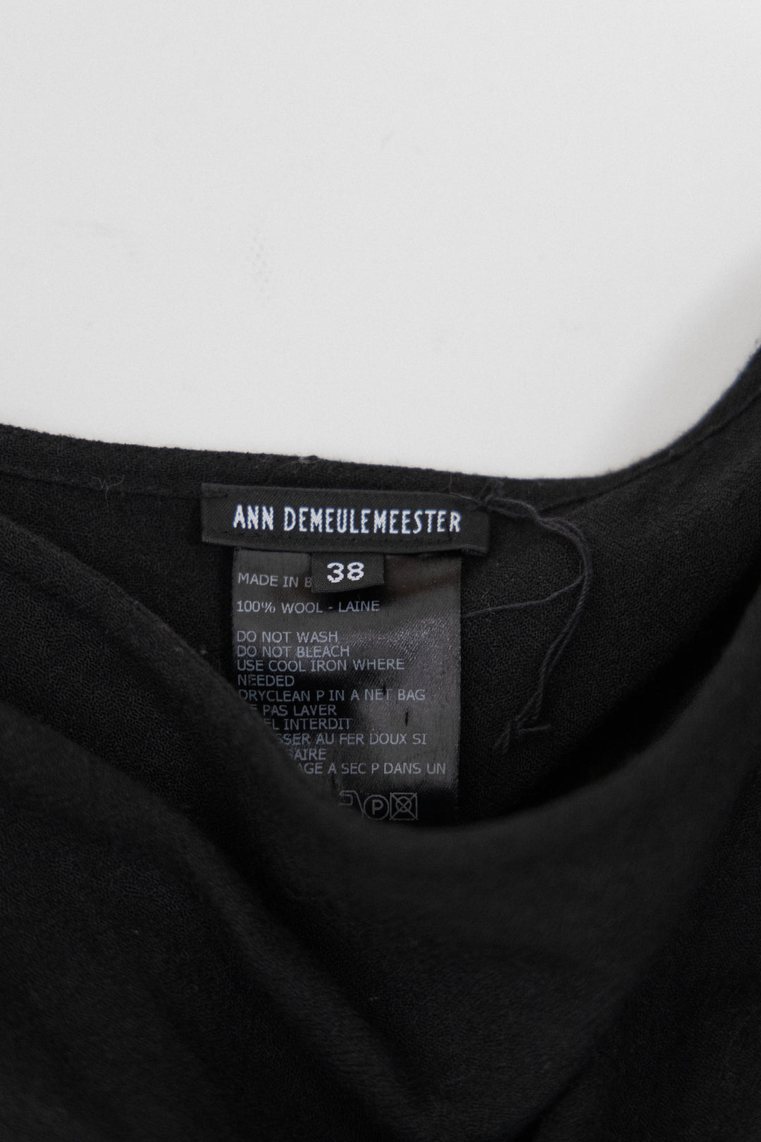 ANN DEMEULEMEESTER - FW05 Ruched skirt with braided straps