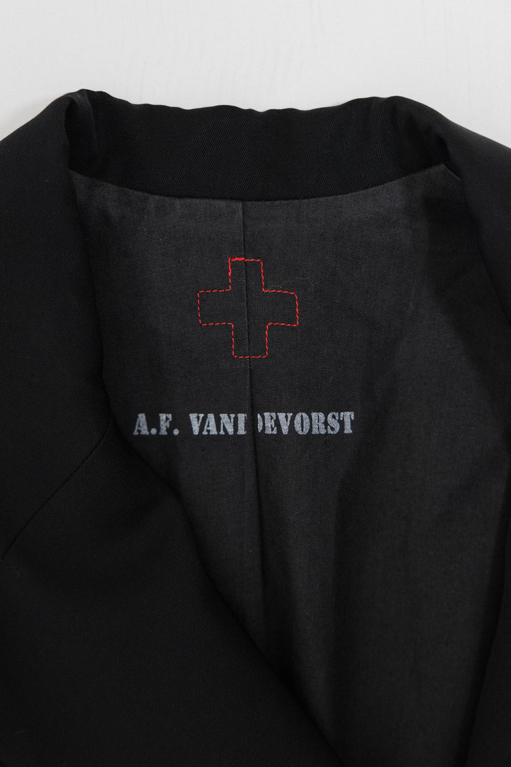 A.F VANDEVORST - FW09 Wool jacket with a side closure