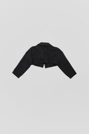 COMME DES GARÇONS - SS16 Textured cropped jacket with a rounded collar