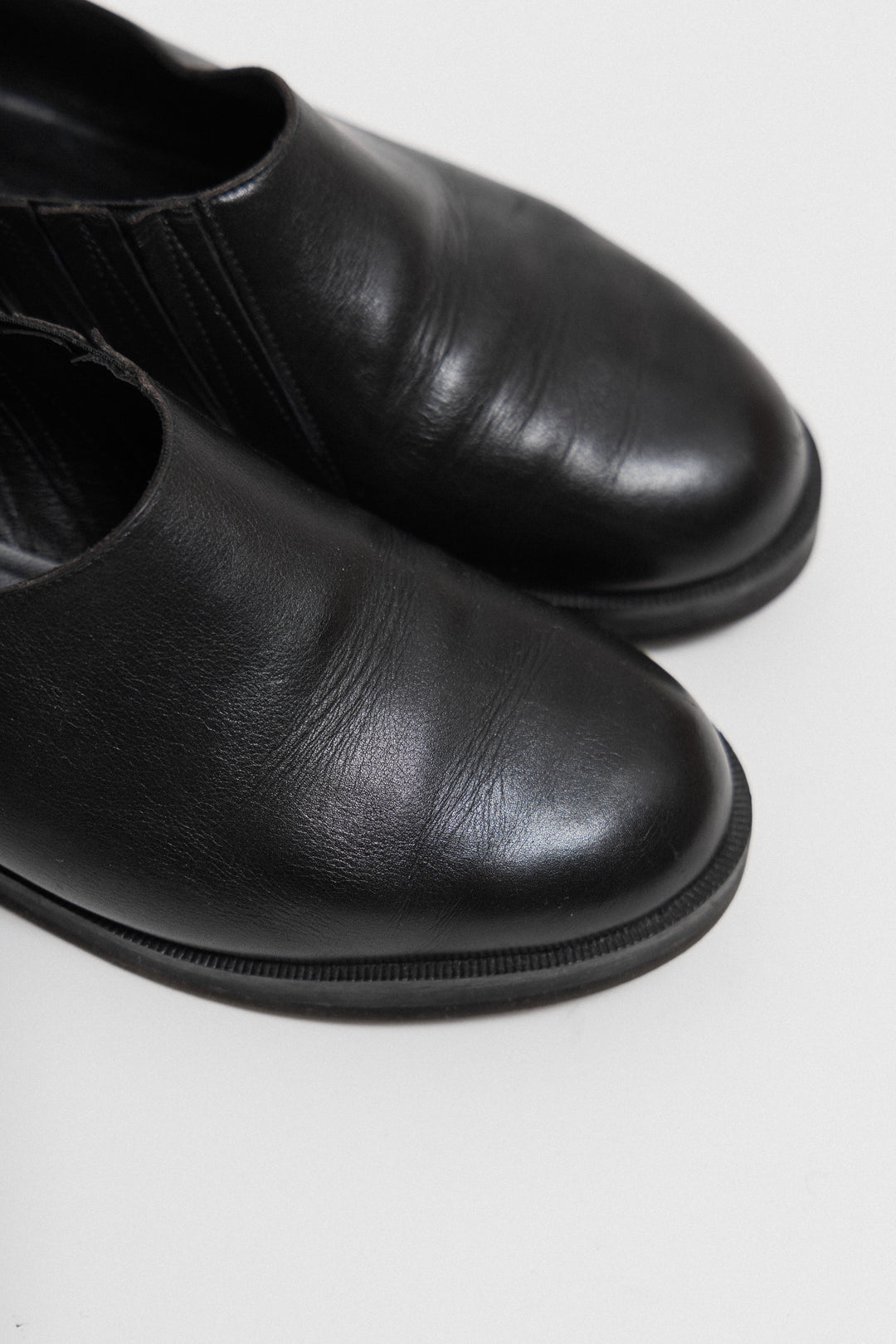 靴 OLD Parachoc rubber sole leather shoes Men's Factory Second Strand Oxford with Dainite Rubber Sole