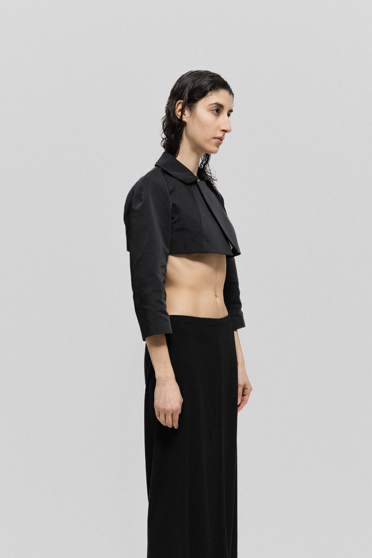 [INSTANTFUNK] CLASSIC SHORT-SLEEVED CROPPED JACKET/追跡付 Auden Jacket – Cinq à Sept