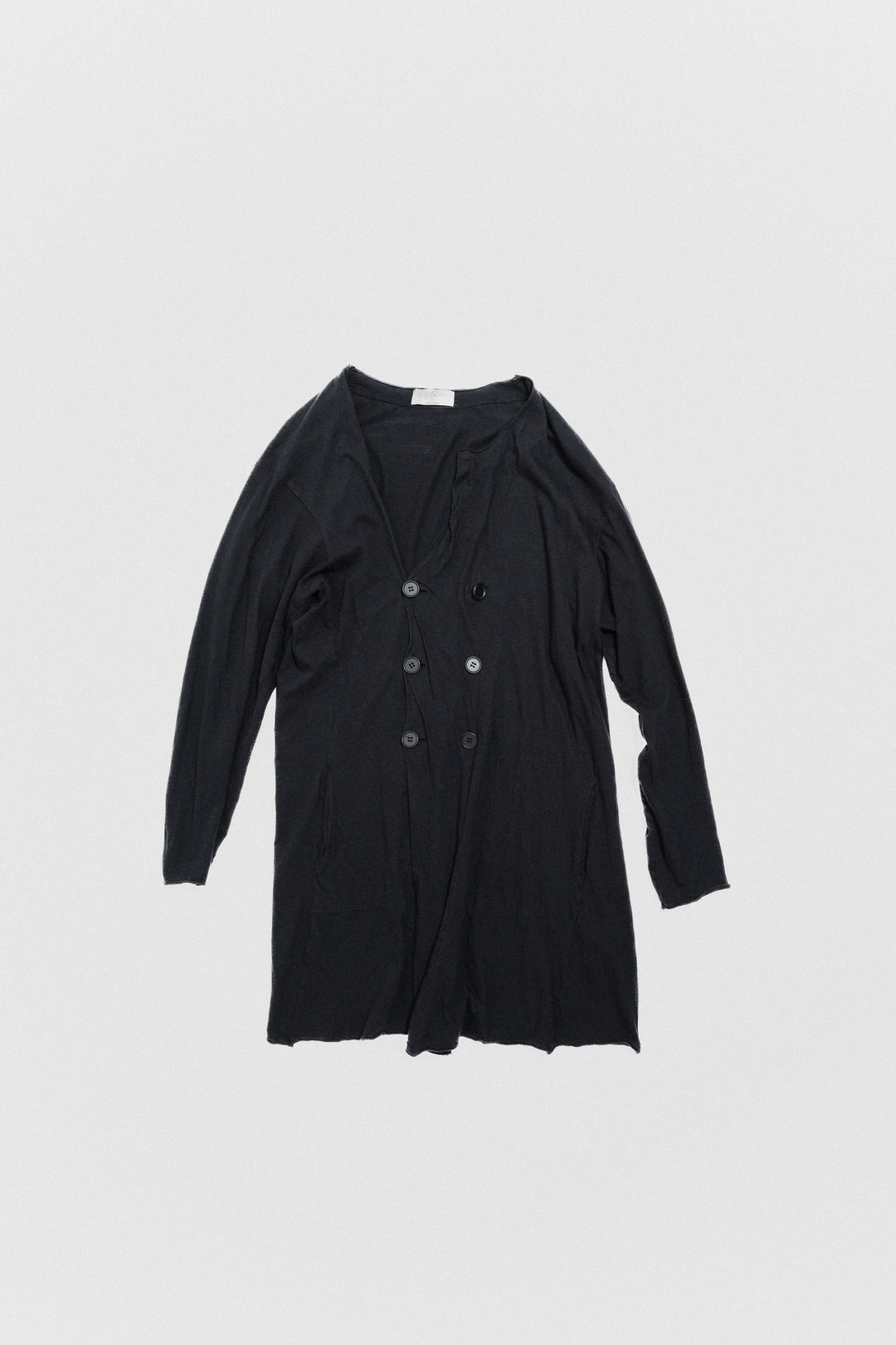 トップス REGULATION Yohji Yamamoto MEN Cardigan YOHJI YAMAMOTO POUR HOMME - SS12 Long cotton cardigan with double