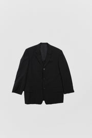 YOHJI YAMAMOTO Y'S FOR MEN - 3B Gabardine wool costume jacket (early 00's)
