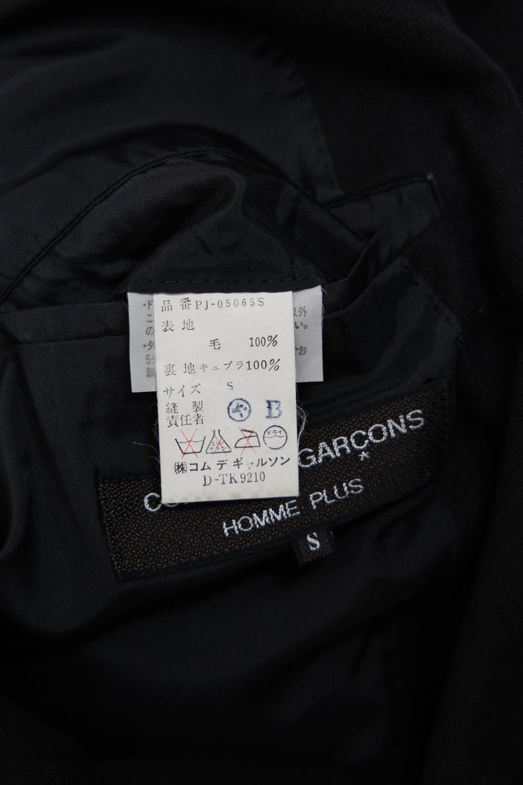 COMME DES GARCONS HOMME PLUS - Setup 2B wool costume jacket and wide pants (90&