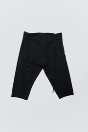 YOHJI YAMAMOTO POUR HOMME - SS14 Wide gabardine pants with a foldable waist (runway)