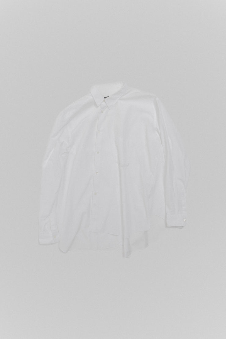 COMME DES GARCONS HOMME PLUS - Cotton shirt with asymmetric buttoning