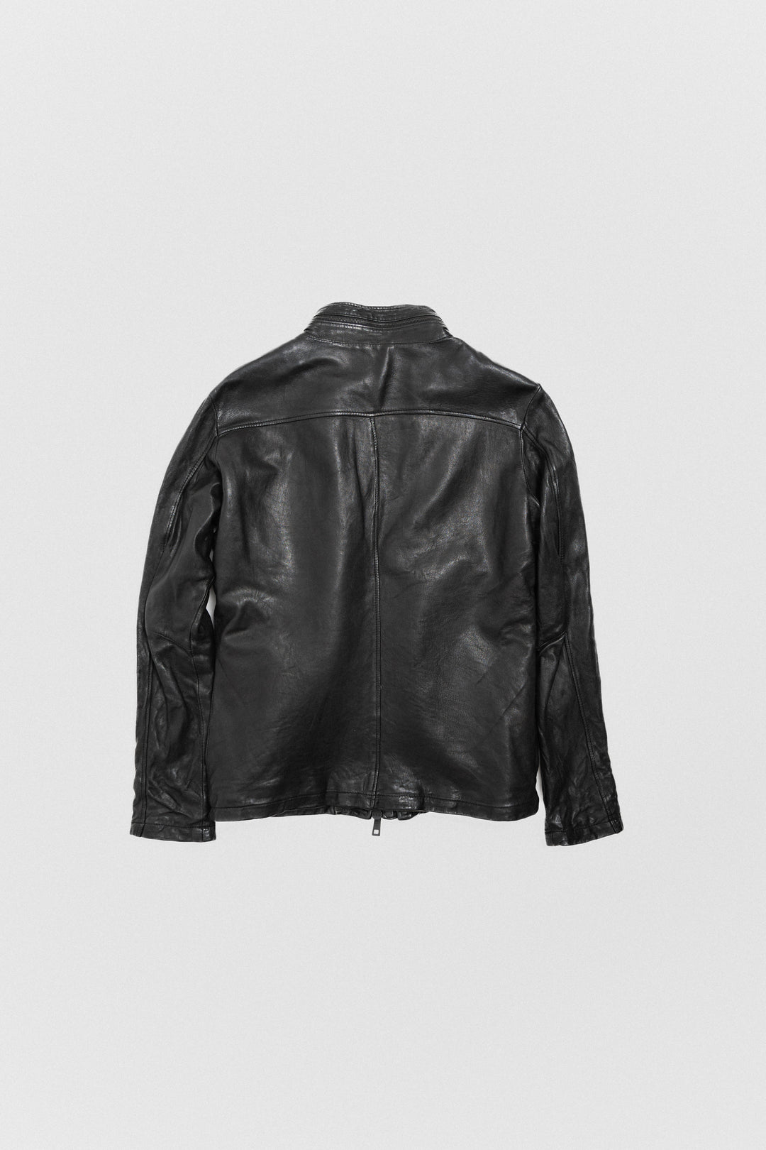 GIORGIO BRATO - Natural dye sheep leather jacket with zipper