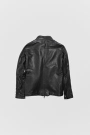 GIORGIO BRATO - Natural dye sheep leather jacket with zipper details