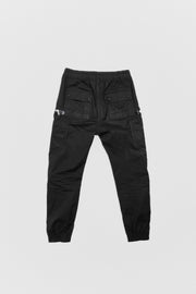 RICK OWENS - SS20 "TECUATL" Cotton cargo pants with zipper pockets
