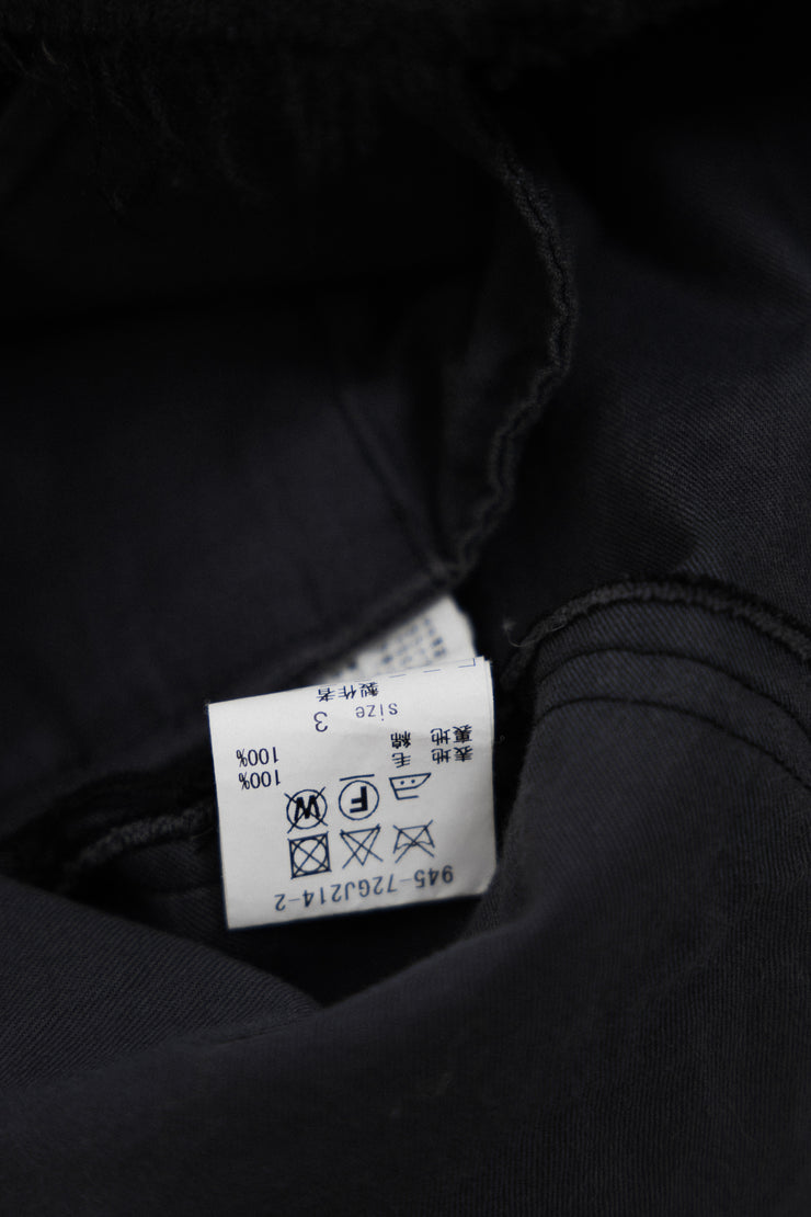 BLACKMEANS - Setup : frayed kimono jacket and cropped pants with buckle details