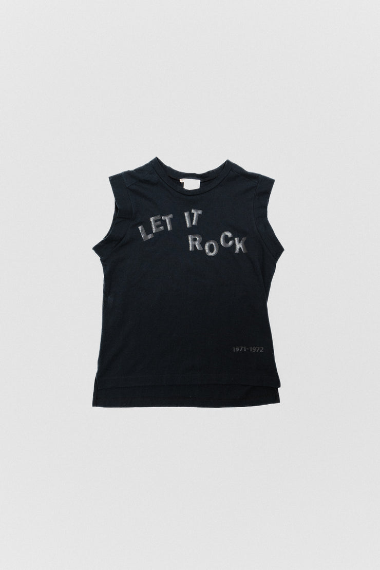 VIVIENNE WESTWOOD - "Let it Rock !" Printed cotton top (90&