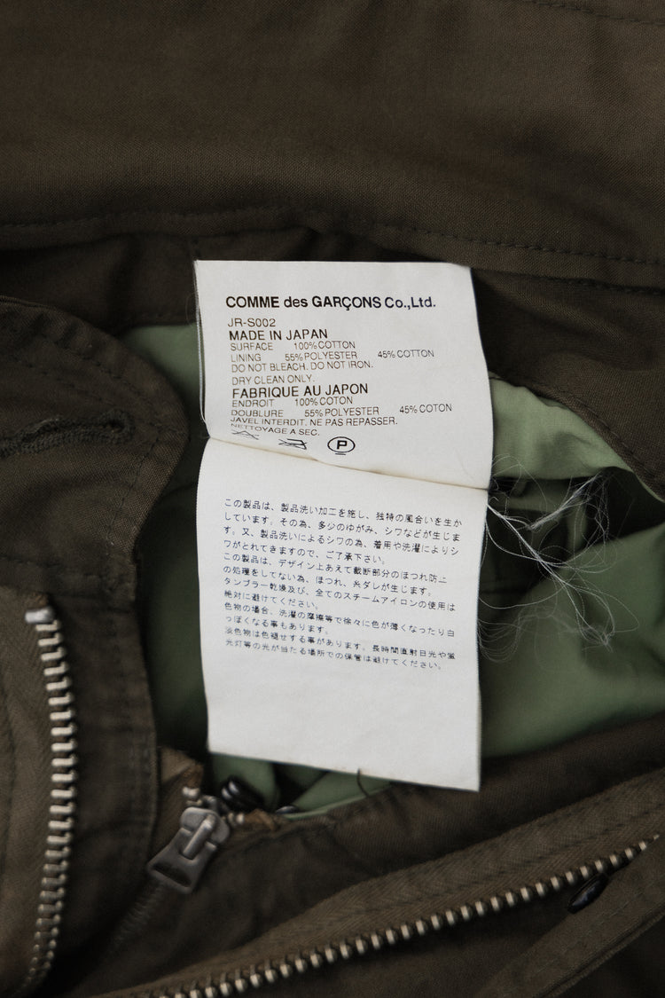 JUNYA WATANABE - FW06 Military cotton draped skirt with zippers