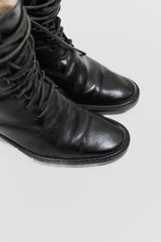 ANN DEMEULEMEESTER - Signature lace up leather boots (90's)