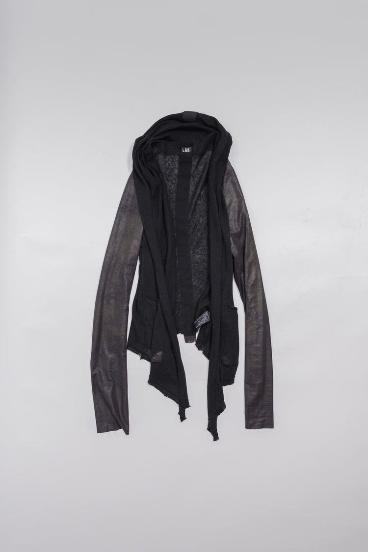 トップス L.G.B Flare Sleeve Hoodie Black Cardigan L.G.B Flare Sleeve Hoodie Black Cardigan