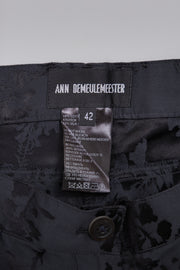ANN DEMEULEMEESTER - SS14 Vine pattern tapered pants