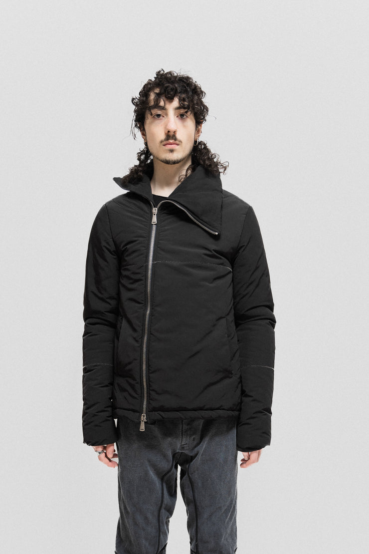10SEI0OTTO - Double zipper down jacket with stitching details