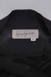 YOHJI YAMAMOTO - Short sleeves top with front drape (90's)